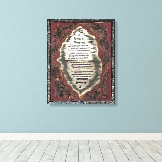 Huis van Afleiding Canvas Afdruk (Insitu (Houten vloer))