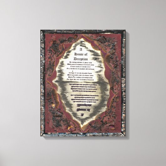 Huis van Afleiding Canvas Afdruk (Voorkant)