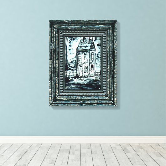 Huis van Afleiding Canvas Afdruk (Insitu (Houten vloer))