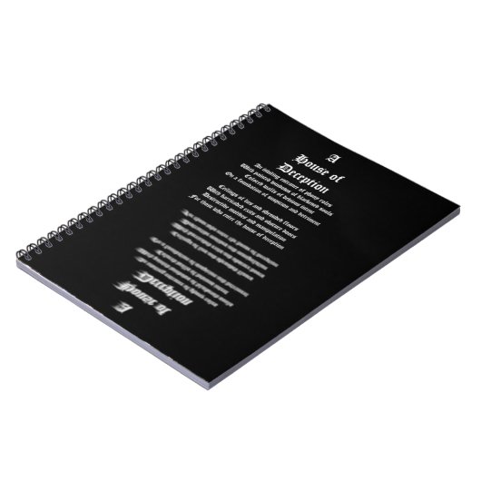 Huis van Afleiding Notitieboek (Linkerzijde)