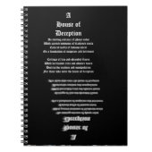 Huis van Afleiding Notitieboek (Voorkant)