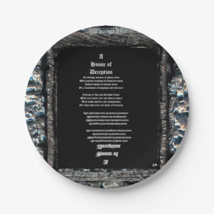 Huis van Afleiding Papieren Bordje