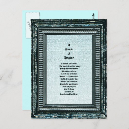 Huis van bestemming briefkaart (Voorkant / Achterkant)