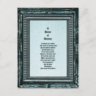 Huis van bestemming briefkaart