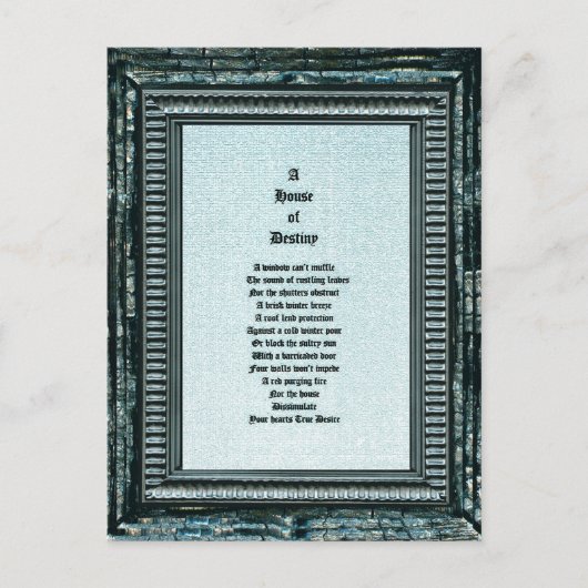 Huis van bestemming briefkaart (Voorkant)