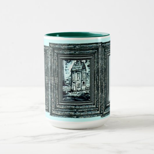 Huis van bestemming mok (Midden)