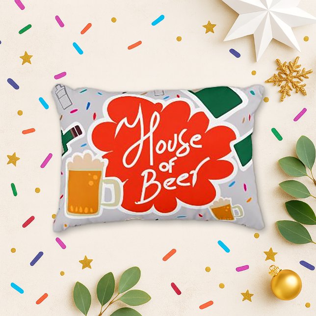 Huis van Bier Decoratief Kussen (Creator heeft geüpload)