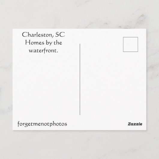 Huis van Charleston Briefkaart (Achterkant)