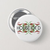 huis van d logo ronde button 5,7 cm (Voorkant /achterkant)