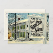 Huis van de Beroemde School van de Kerstman Feestdagenkaart (Voorkant / Achterkant)