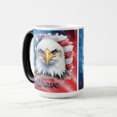 Huis van de dappere Amerikaanse adelaar Magische Mok (Voorkant links)