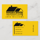 Huis van de diensten reservedekking  visitekaartje (Voorkant / Achterkant)