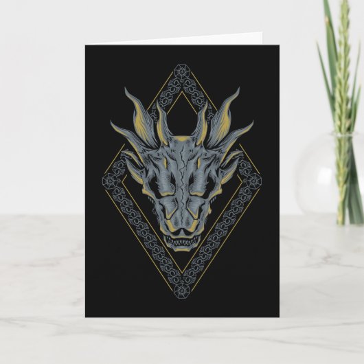 HUIS VAN DE DRAAK | Balerion Schedel Diamant Kaart (Voorkant)
