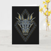 HUIS VAN DE DRAAK | Balerion Schedel Diamant Kaart (Gele Bloem)