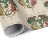Huis van de Draak | Drakenschild Cadeaupapier (Rol Hoek)