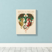 Huis van de Draak | Drakenschild Canvas Afdruk (Insitu (Houten vloer))