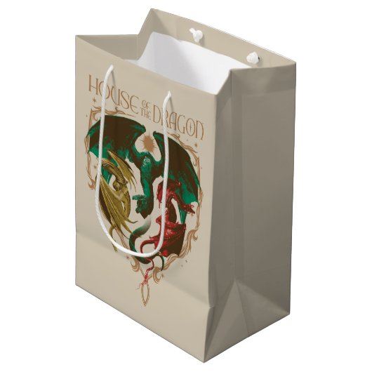 Huis van de Draak | Drakenschild Medium Cadeauzakje (Voorkant Gekanteld)