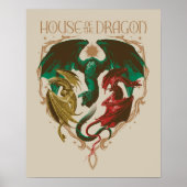Huis van de Draak | Drakenschild Poster (Voorkant)