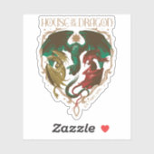 Huis van de Draak | Drakenschild Sticker (Vel)