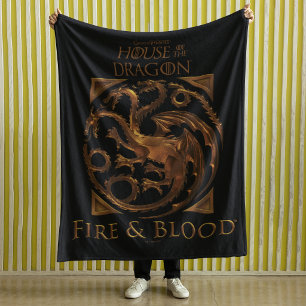 HUIS VAN DE DRAAK Huis Targaryen Zegel Fleece Deken