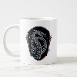 HUIS VAN DE DRAAK Zilveren Draken Wapen Grote Koffiekop