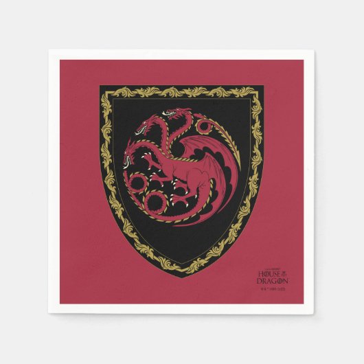 HUIS VAN DE DRAGON Badge Napkins Servet (Voorkant)