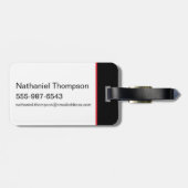 Huis van de Dragon Crest Patroon Bagagelabel (Achterkant horizontaal)