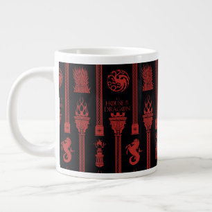 Huis van de Dragon Crest Patroon Grote Koffiekop