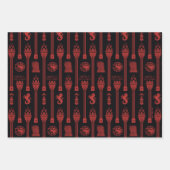 Huis van de Dragon Crest Patroon Inpakpapier Vel (Voorkant 3)