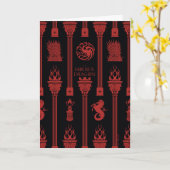 Huis van de Dragon Crest Patroon Kaart (Gele Bloem)