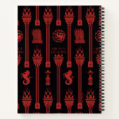 Huis van de Dragon Crest Patroon Notitieboek (Achterkant)