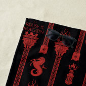 Huis van de Dragon Crest Patroon Strandlaken (In situ)