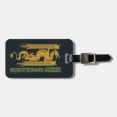 Huis van de Dragon Goud & Groen Nieuwjaar | 恭喜發財 Bagagelabel (Voorkant horizontaal)