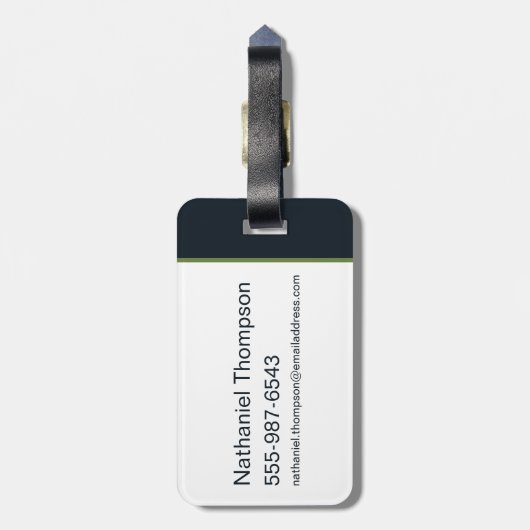 Huis van de Dragon Goud & Groen Nieuwjaar | 恭喜發財 Bagagelabel (Achterkant verticaal)