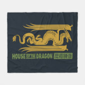 Huis van de Dragon Goud & Groen Nieuwjaar | 恭喜發財 Fleece Deken (Voorkant (Horizontaal))