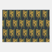 Huis van de Dragon Goud & Groen Nieuwjaar | 恭喜發財 Inpakpapier Vel (Voorkant 3)