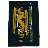 Huis van de Dragon Goud & Groen Nieuwjaar | 恭喜發財 Medium Cadeauzakje (Achterkant)