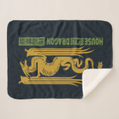 Huis van de Dragon Goud & Groen Nieuwjaar | 恭喜發財 Sherpa Deken (Voorkant (horizontaal))