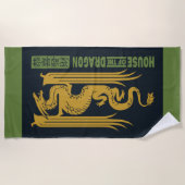 Huis van de Dragon Goud & Groen Nieuwjaar | 恭喜發財 Strandlaken (Voorkant)