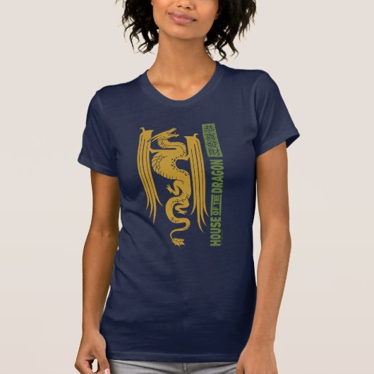 Huis van de Dragon Goud & Groen Nieuwjaar | 恭喜發財 T-shirt (Voorkant)