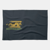 Huis van de Dragon Goud & Groen Nieuwjaar | 恭喜發財 Theedoek (Horizontaal)