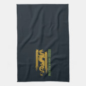 Huis van de Dragon Goud & Groen Nieuwjaar | 恭喜發財 Theedoek (Verticaal)