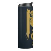 Huis van de Dragon Goud & Groen Nieuwjaar | 恭喜發財 Thermosbeker (Gedraaid links)