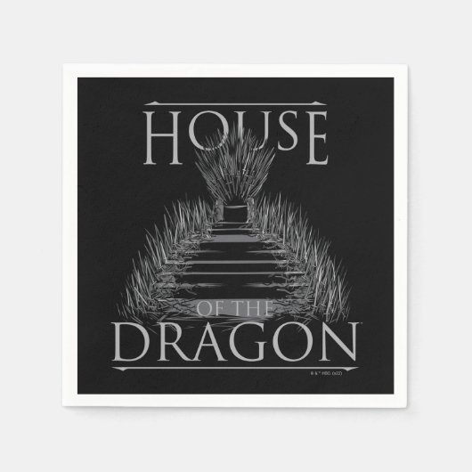 HUIS VAN DE DRAGON-troon Servet (Voorkant)