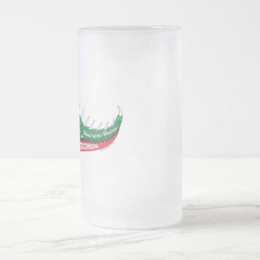 Huis van de Hodag Rhinelander WI Matglas Bierpul (Center)