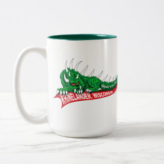 Huis van de Hodag Rhinelander Wisconsin Tweekleurige Koffiemok