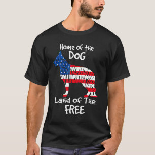 Huis van de hond Land van de vrije Duitse herder 4 T-shirt