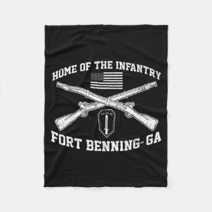 Huis van de infanterie Fort Benning gekruiste gewe Fleece Deken