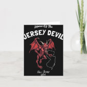 Huis van de Jersey Devil New Jersey Usa Cryptid Kaart (Voorkant)