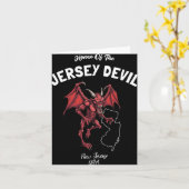 Huis van de Jersey Devil New Jersey Usa Cryptid Kaart (Gele Bloem)